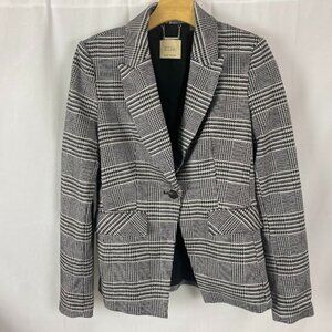 Elie Tahari Hounds Tooth  Button Front Blazer Women's Size 4